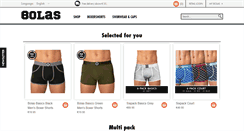 Desktop Screenshot of bolasunderwear.com