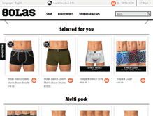 Tablet Screenshot of bolasunderwear.com